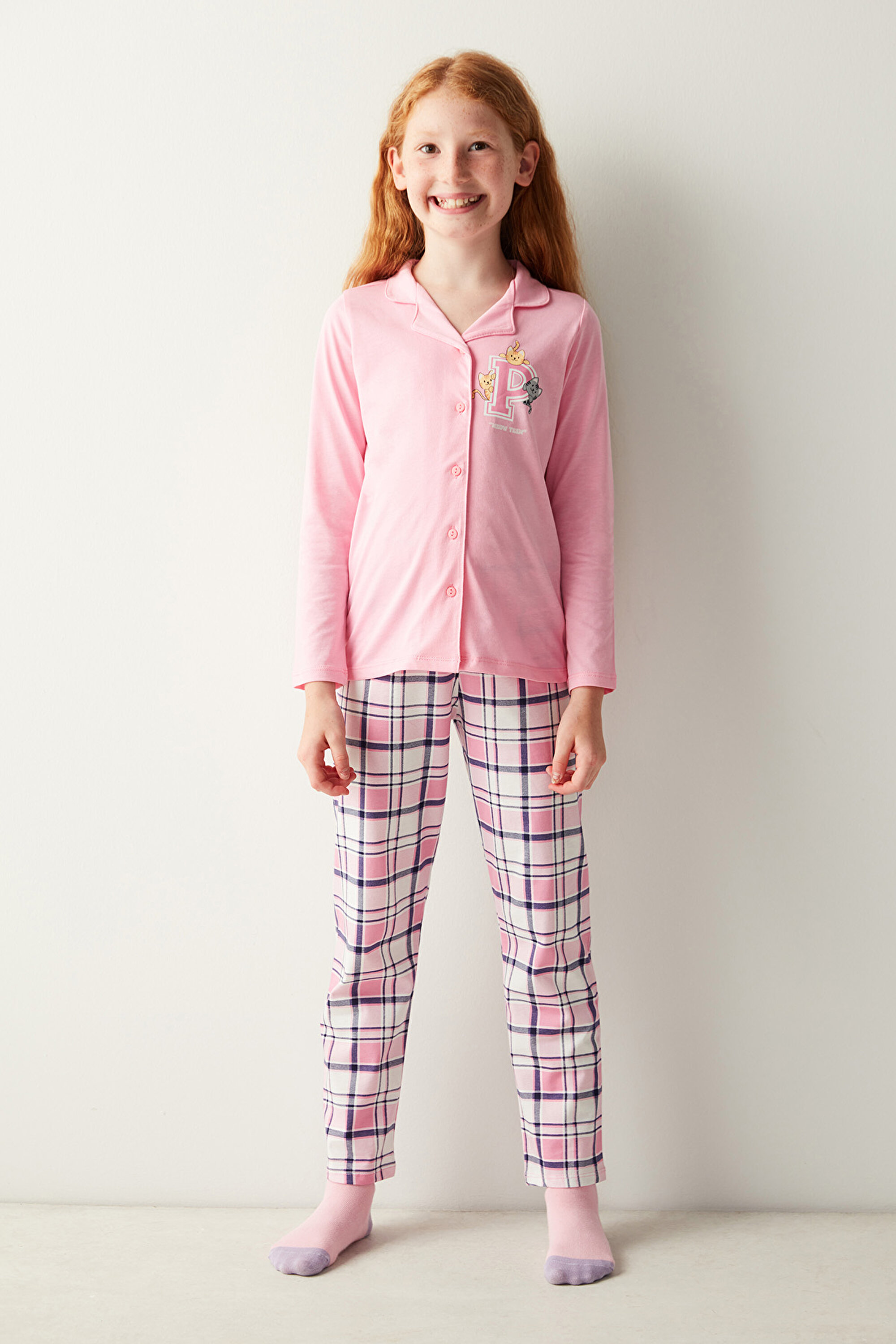 Girls Sleep LS Pyjama Set PNVJJ17623SK-MIX - MIX - Penti