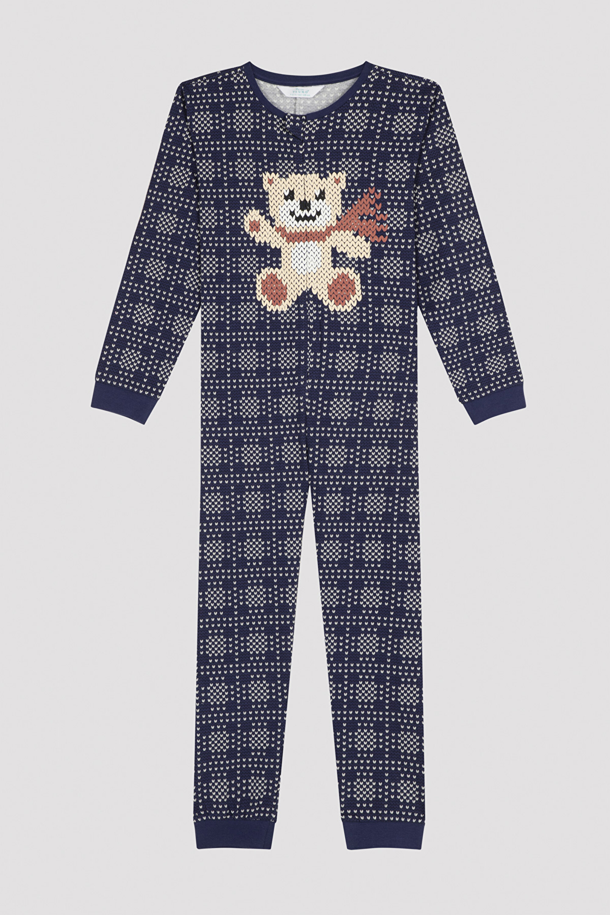 Boys B. Bear Onesie PJ Topü PNXFO12822SK-PR19 - LACIVERT - Penti