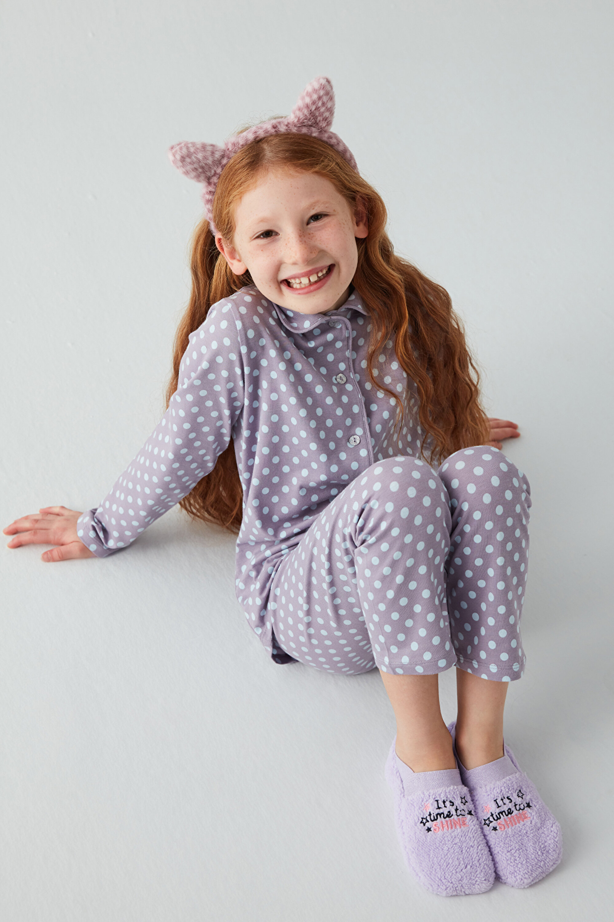 GIRLS BETTER DOT LS 2LI, 3-4, LA39 LILA