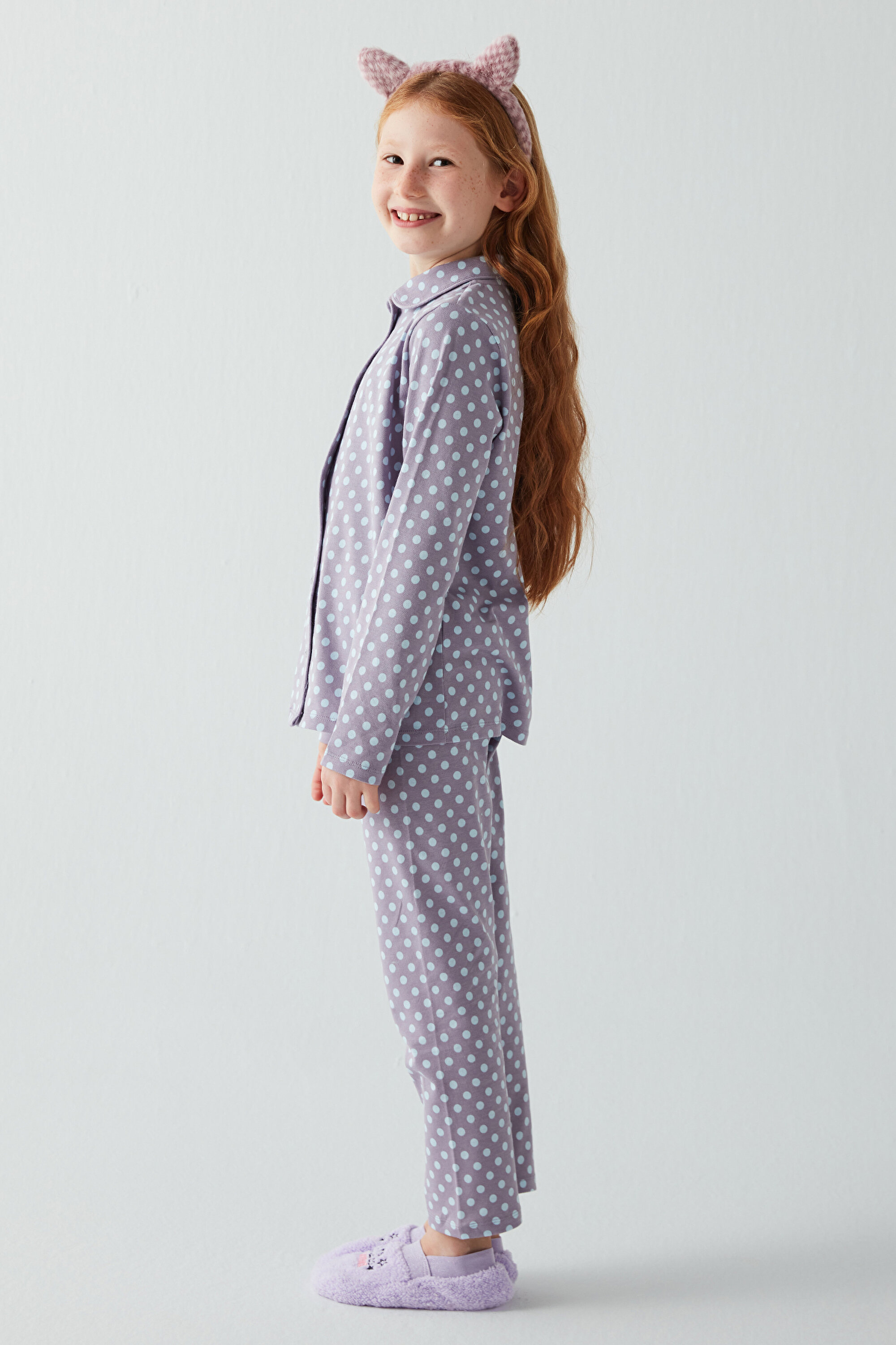 GIRLS BETTER DOT LS 2LI, 3-4, LA39 LILA