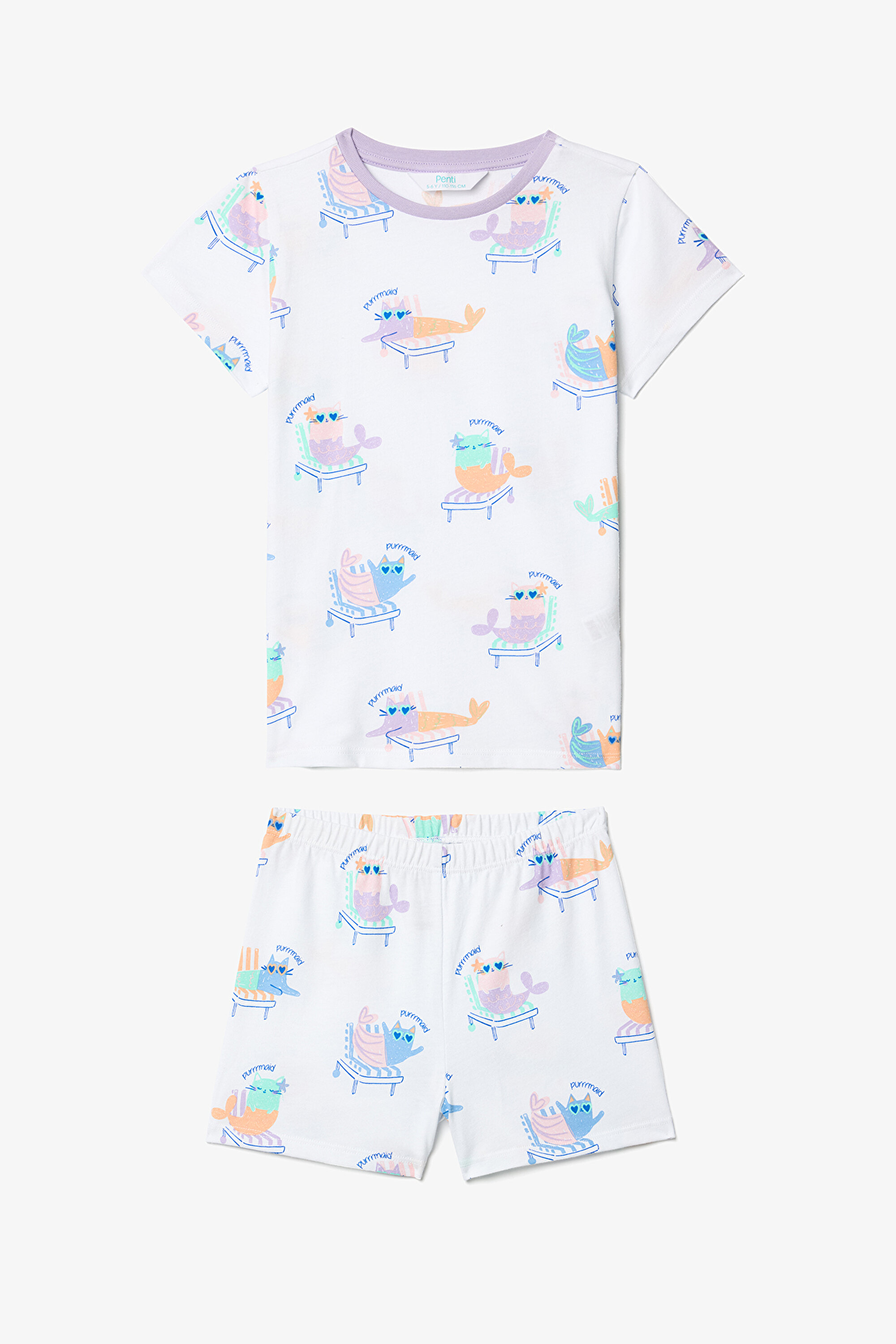 G.PURRMAID SSS 2 PACK PJ, 11-12, MIX MIX