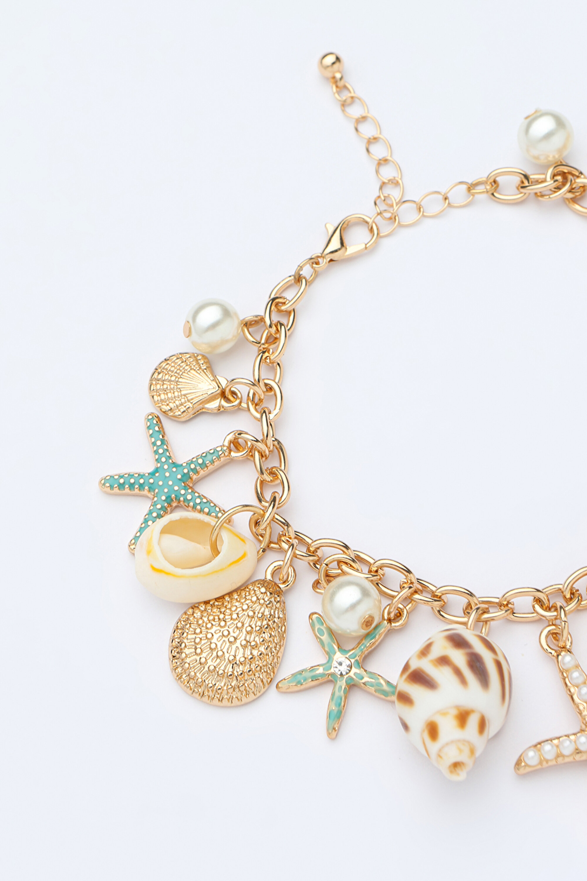 SHELL CHAIN BILEKLIK, STD, ALTIN1.
