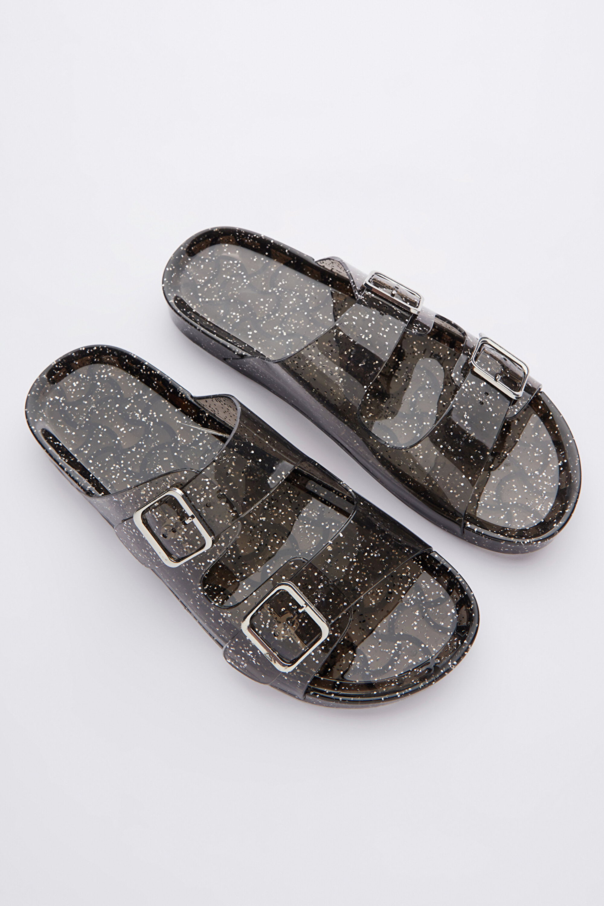 GLITTER JELLY TERLIK, 36, BK3 SIYAH