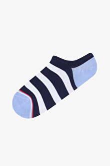 Erkek Sail 3lü Çok Renkli Sneaker Çorap_1