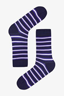 Erkek Green Stripe 3lü Çok Renkli Soket Çorap_1