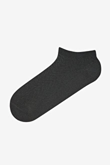 4 Çift Pamuklu Kendinden Zigzag Desenli Patik Çorap_1