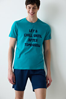 Chill Çok Renkli Şortlu Pijama Takımı