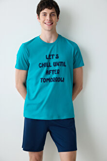 Chill Çok Renkli Şortlu Pijama Takımı_1