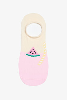 Watermelon 3lü Pembe Sneaker Çorap_1