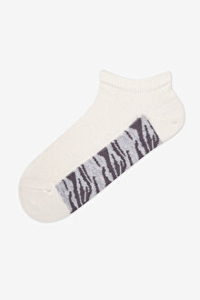Zebra Mix Burun Dikişsiz 4lü Patik Çorap_1