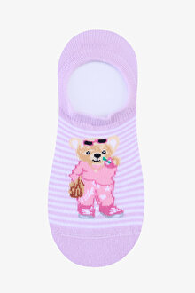 3 Çift Pamuklu Teddy Bear Ayı Sneaker Çorap_1