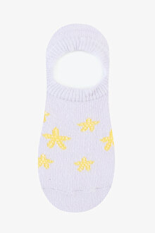 Kız Çocuk Floral Mermaid 2li Çok Renkli Babet Çorap_1