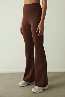 Cappuccino Easy Yüksek Bel Slim Fit İspanyol Paça Pantolon PHDVZS8L25SK-CPC - Cappuccino - Penti
