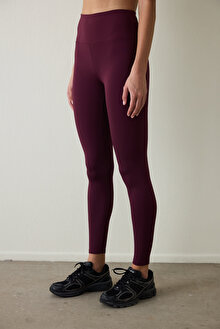 Bordo Smooth Feel Yüksek Bel Hafif Destekli Tayt PHGSPW4J25SK-BR4 - Bordo - Penti_1