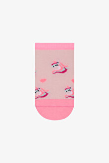 Kız Çocuk Unicorn Heart 4lü Çok Renkli Patik Çorap_1