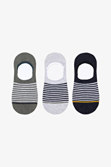 Erkek Multiple Stripe Çok Renkli 3'lü Suba Çorap