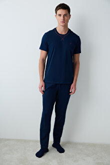 Navy Star Pijama Takımı