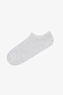 3 Çift Pamuklu Çizgili Burun Dikişsiz Sneaker Çorap_1