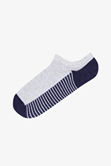 Erkek Fisher 3lü Çok Renkli Sneaker Çorap_1