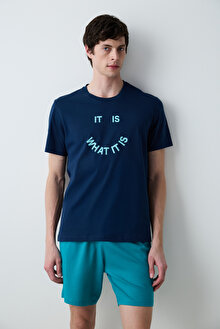 Smiley Face Çok Renkli Şortlu Pijama Takımı_1