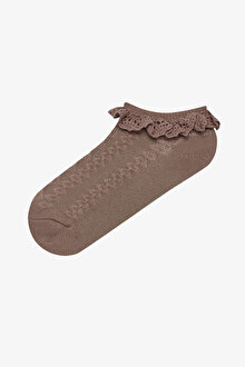 Kız Çocuk Sweet Lace Çok Renkli  2li Patik Çorap_1
