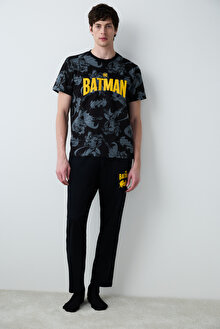 Batman Çok Renkli Pantolonlu Pijama Takımı
