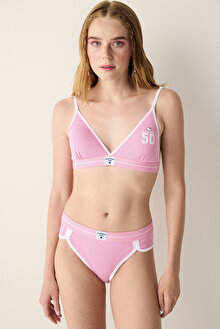 Removable Padded Soft Triangle Üçgen Pembe Sütyen - Sanrio Koleksiyonu _0