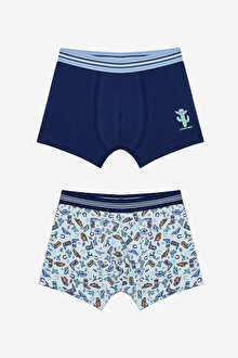 Erkek Çocuk Lucky Boy Çok Renkli 2li Boxer