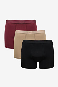 Basic Çok Renkli 3lü Boxer