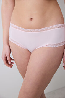 Easy Micro Lace Hipster Pembe Külot