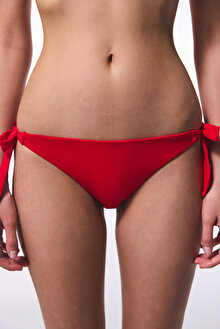 Kırmızı Düşük Bel Brazilian Bikini Altı