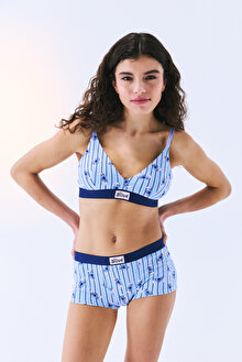 Stitch Soft Triangle Açık Mavi Sütyen - Stitch Koleksiyonu