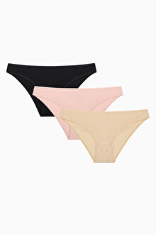 Shinny Stars Çok Renkli  3lü Slip Külot