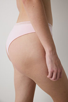 Easy Pamuklu Trim Pembe Brazilian Külot_1