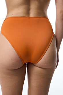 Turuncu Cover Yüksek Bel Bikini Altı_1