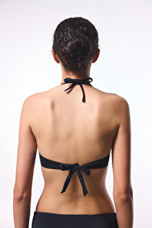 Siyah Push Up Balenli Bikini Üstü_1