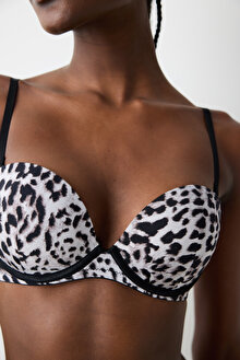 Heart Leopard Siyah Sütyen_1