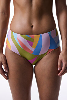 Renkli Beja Bikini Altı