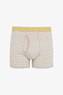 Yellow Stripe Çok Renkli 3lü Boxer Külot_1