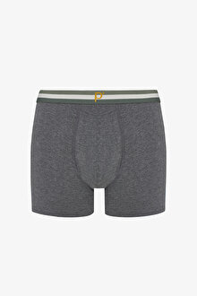 Basic Gray Çok Renkli 3lü Boxer Külot_1
