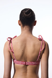 Texas Red Pötikare Balenli Balconette Bikini Üstü_1