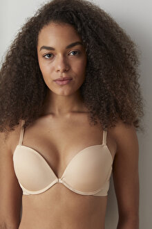 Wowbra Bej Push Up Sütyen PL8G463T22SK-BG40 - Bej - Penti