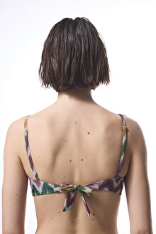 Celine Hot Zigzag Desenli Tokalı Bikini Üstü_1