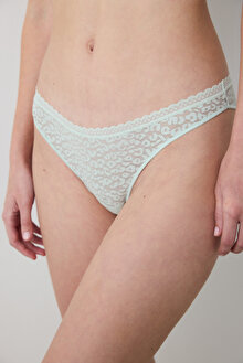 Easy Lace V Shape Mint Yeşili Brazilian Külot