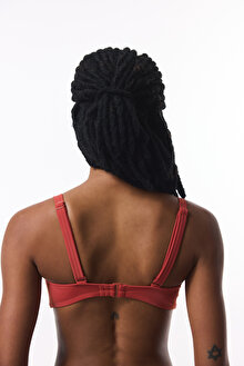 Tarçın Rengi Beauty Toparlayıcı Balenli Balconette Bikini Üstü_1