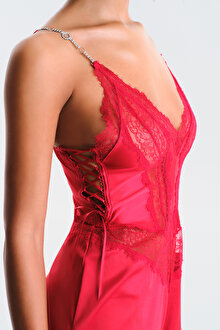 Candy Teddy Kırmızı Bodysuit - Privee Koleksiyonu_1