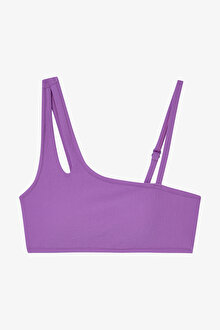Mor Genç Kız Drop Bandeau Bikini Takımı_1