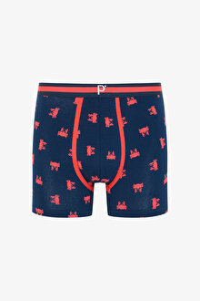 Erkek Pointed Red 3lü Çok Renkli Boxer Külot_1