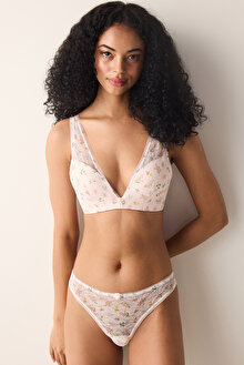 Dreamy Push Up Lace Dantel Açık Pembe Sütyen