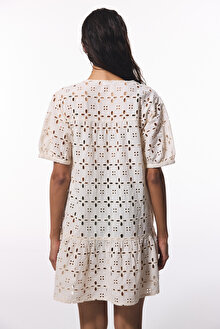 Ekru Mambo Crinkle Kaftan_1
